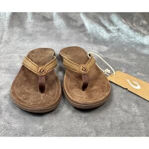 OLUKAI AUKAI Women's Comfort Sandals Size 5 Brown New With Tags